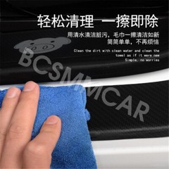 Car Front Rear Door Scuff Sill Cover Panel Stickers Scratch Resistant Protector