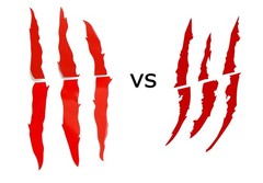 Red Eye Scar Mark Scratch Shape Decals For Car Headlight Headlamp Decoration