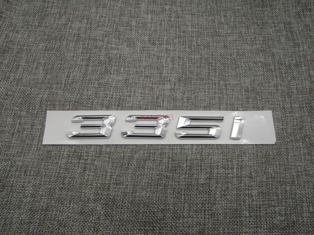 Chrome Number Trunk Rear Letters Word Emblem Badge Emblems for BMW 3 Series 335i