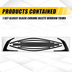 Glossy Black Delete Blackout Overlay Vinyl for Lexus IS 2021-25 Window Trim 1-10