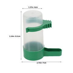 18Pcs Reusable Bird Dispenser ABS Plastic Automatic Water Feeder for Pet Cage