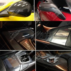 7D Carbon Fiber Car Vinyl Foil Film Wrap Roll Sticker Decal Interior Accessories