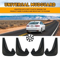 Universal Fit Splash Guards Rubber Car Mud Flaps Fender for Front Rear Tire B
