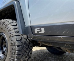 Lower Badge Pair (x2) Decals Stickers to fit 2007-2014 Toyota FJ Cruiser Trim