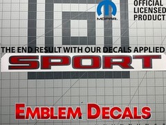RAM 1500 DT “SPORT” BED DECAL ACCENT 2019 2020 2021 2022 2023