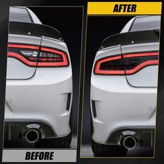 8x Vinyl Film for Dodge Charger 2015-2022 Rear Tail Light Smoked VLT-20% Precut
