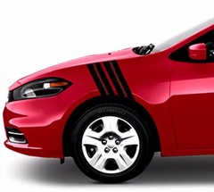 NEW Fits DART Fender Hash Bars vinyl BARB WIRE Racing Stripes 4″ Decal