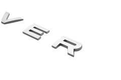 1X Matte Silver Front Rear Emblem For RANGE–ROVER Letter Nameplate Sport Evoque