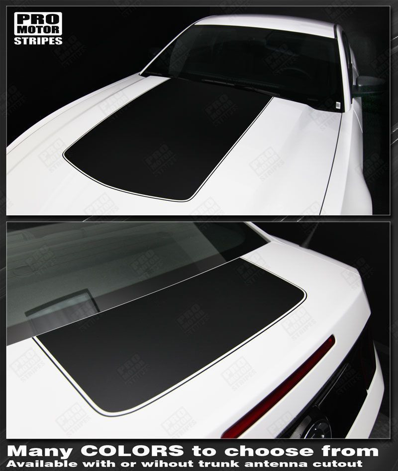 Ford Mustang 2010-2014 Hood and Trunk Stripes Decals (Choose Color)