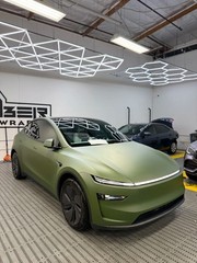 For Tesla Model Y 2025 DIY PET PreCut Paint Protection Film Matte Military Green