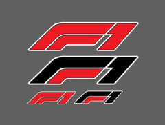 Formula One FIA F1 Racing Choose Size Logo Vinyl Sticker Decal Gamer Lrg 4 for 1