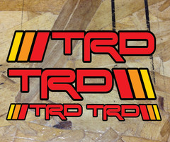 TRD Decal Sticker Decals 4 Runner Tacoma FJ Tundra Retro Stripes 4for1 PickSize