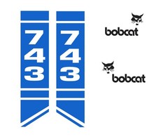 Fits Bobcat 743 Decals Stickers kit Repro Aftermarket Decal kit 01 Premium Vinyl