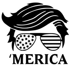 Die Cut Vinyl Decal – President Donald Trump – 2024 Maga Make America Great