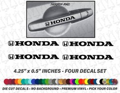 4x Door Handle Decals Stickers for Type R VTEC Civic Accord Insight CRV HRV JDM