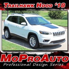 2018 2019 2020 Jeep Cherokee Trailhawk Hood Decal 3M Pro Vinyl Graphics Stripes