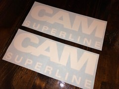Cam Superline Trailer Replacement 12” Stickers (set Of 2) Old Design