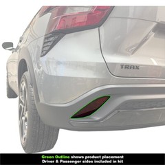 Crux Motorsports Light Smoke 50% Rear Bumper Reflector Tint for 2024+ Chevy Trax