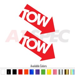 2x Tow Here No Background Vinyl Decal Sticker for JDM Car Pickup Truck SUV