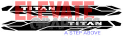 Fits Nissan Titan Side Rocker Break Stripes Vinyl Graphics 3m Decals 2010-2023