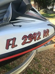 BOAT NUMBER STICKERS NOT A KIT REAL DEAL JET SKI, SEA DOO, HULL, ID, VESSEL