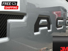 Black Carbon Fiber Vinyl Tailgate Letter Inserts for ’24-’25 Toyota Tacoma