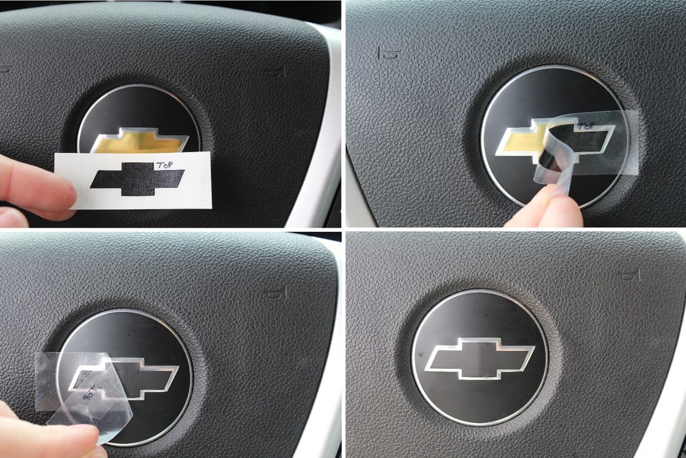 Steering Wheel Bowtie Overlay Decal – 07-14 Chevrolet Tahoe