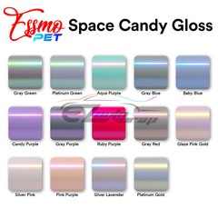 PET Space Candy Gloss Vinyl Wrap For GMC Bowtie Emblem Overlay Sheet Decal