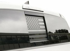 USA American Flag Rear Sliding WindowVinyl Decal Sticker Fits ANY Vehicle