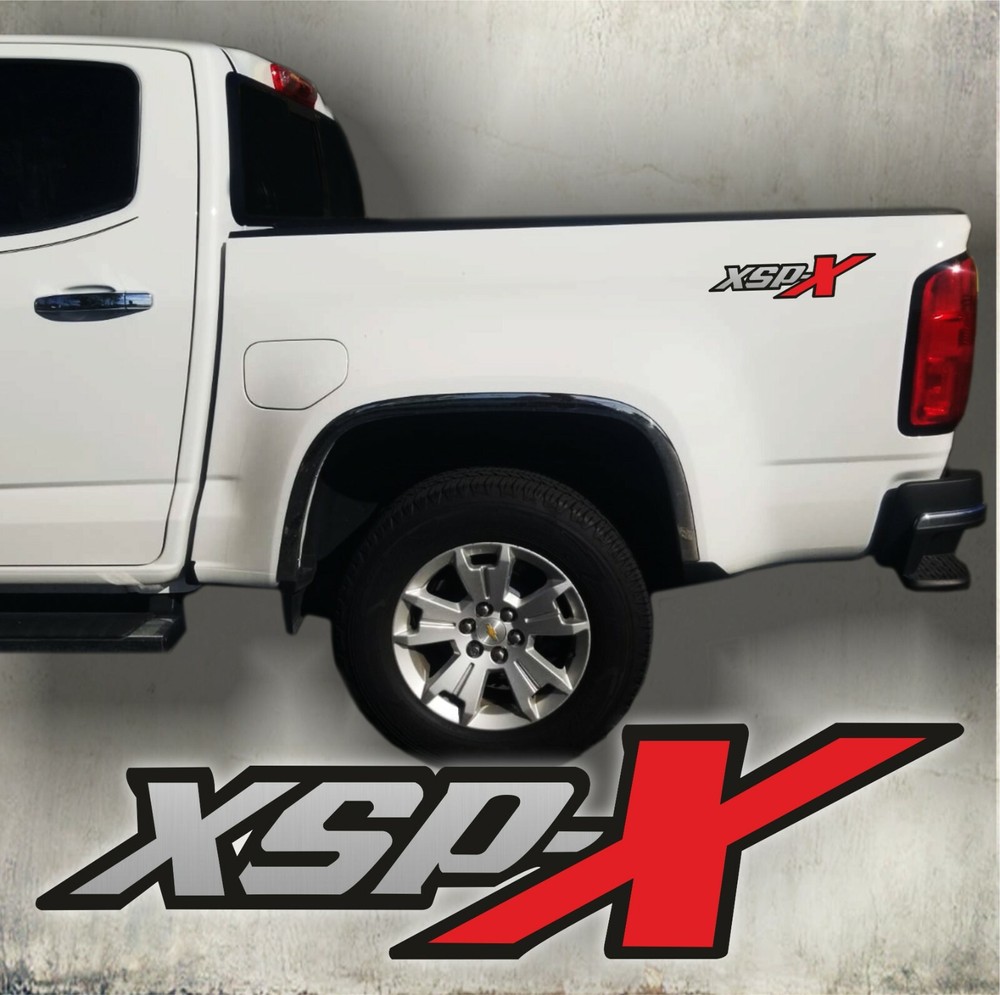 XSP-X decal stickers, black matt red and gray cut design (set)