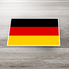 Pro Grade Germany Flag Sticker Bundesflagge Vinyl Decal UV Protection 1.5″ – 25″
