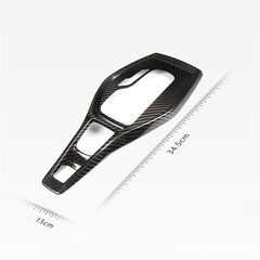 Bright Hard Carbon Fiber Car Console Shifter Panel Cover for Camaro 2016-2023