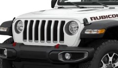 Rubicon Hood Letter Decal Set – Black with Red Outline