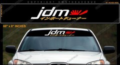 JDM Kanji JDM Drift Japanese Sun Visor Strip Windshield Banner Sticker Decal
