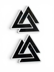 Emoto Chi Battery Stickers | 6pk | White, Chrome, Apollo Silver