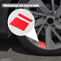 18Pcs Car Wheel Rims Decal Stripes, Reflective Tire Rim Stickers 18-21″ Wheels