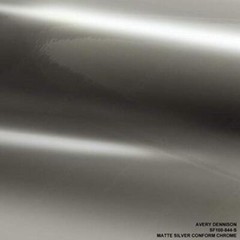 Avery Dennison SF100 Conform Chrome Matte Silver Flexible Vinyl Car Wrap | 844-S