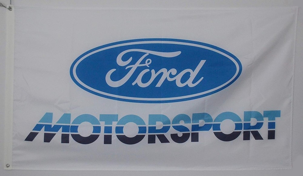 FORD RACING FLAGS 3FT X 5FT MUSTANG GT SVO TRUCK MACH 1 SHELBY STEEDA SALEEN