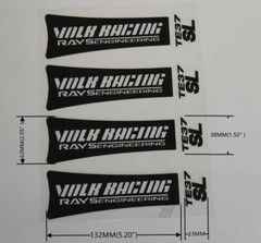 Full Set 8pcs Volk Racing TE37 SL Rays Engineering Wheel Rim Decal Sticker Kit