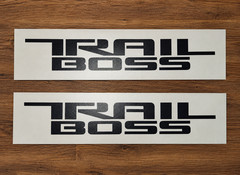 2x Decal Stickers Replacement Trail Boss for Silverado (2019-2024) MB premium