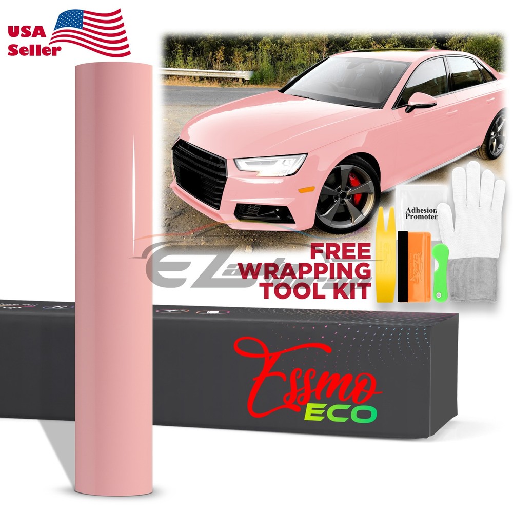 5FTx9FT PPF Blossom Pink Gloss Color Vinyl Paint Protection Film Scratch Wrap