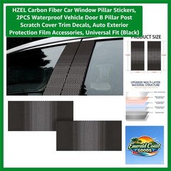 Universal Fit Carbon Fiber Vehicle B-Pillar Decals – Scratch Cover & Style