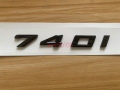Gloss Black 3D ABS Letters Trunk 740i Emblem Rear Badge for BMW 2017-2022 740i