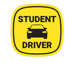 STUDENT DRIVER PLEASE BE PATIENT DECAL STICKER VINYL CAR TRUCK VEHICLE WINDOW
