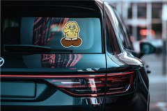 Laminated decal/sticker–UV/Water resistant for in/outdoor use – Penis Sticker