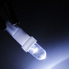 10pcs White T5 12V LED Light Car Dashboard Dash Wedge Gauge Light Bulbs Parts