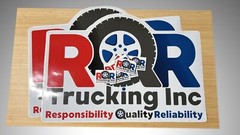 Custom Printed Vehicle Decal, Full Color Laminated, Your Business Logo