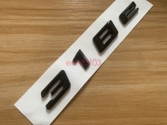 Gloss Black 3D ABS Letters Trunk 318e Emblem Rear Badge for BMW 2017-2022 318e