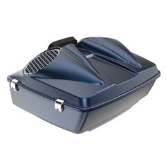 Midnight Blue Dual 8” Speaker Lids Fits Advanblack/Harley King Tour Pak Pack