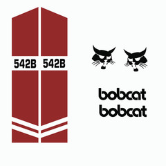 Fits Bobcat 542B Decals Stickers kit Repro Aftermarket Decal kit Premium Vinyl